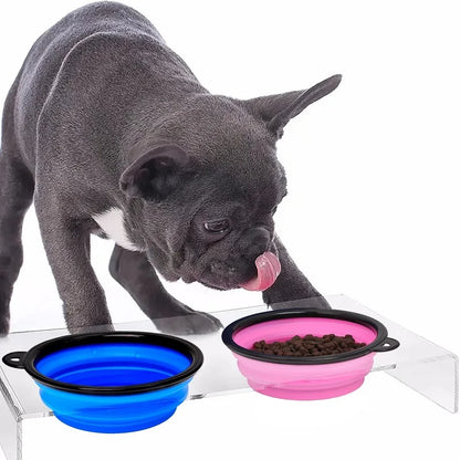 Pet Bowl Folding Silicone Bowl Large Outdoor Pet Travel Bowl Collapsible Dog Food Bowl Water Portable Puppy Food Container Feeder