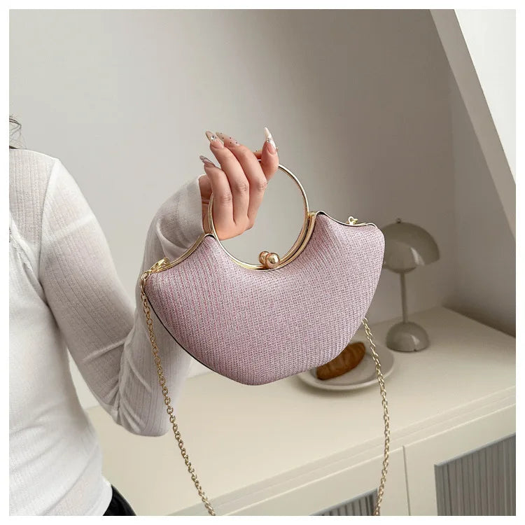 Handbag Fashion Chain Girls Shoulder Evening Complementary Bag New Ladies Tote Dumpling Bag Retro