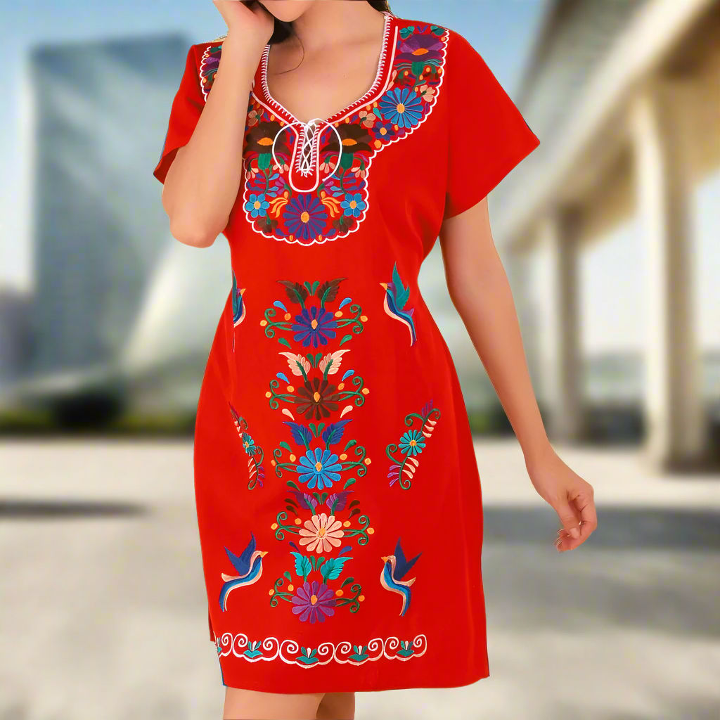 Vestido Bordado TM-77124 Embroidered Dress