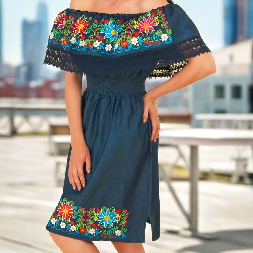 Vestido Bordado TM-77304 Embroidered Dress