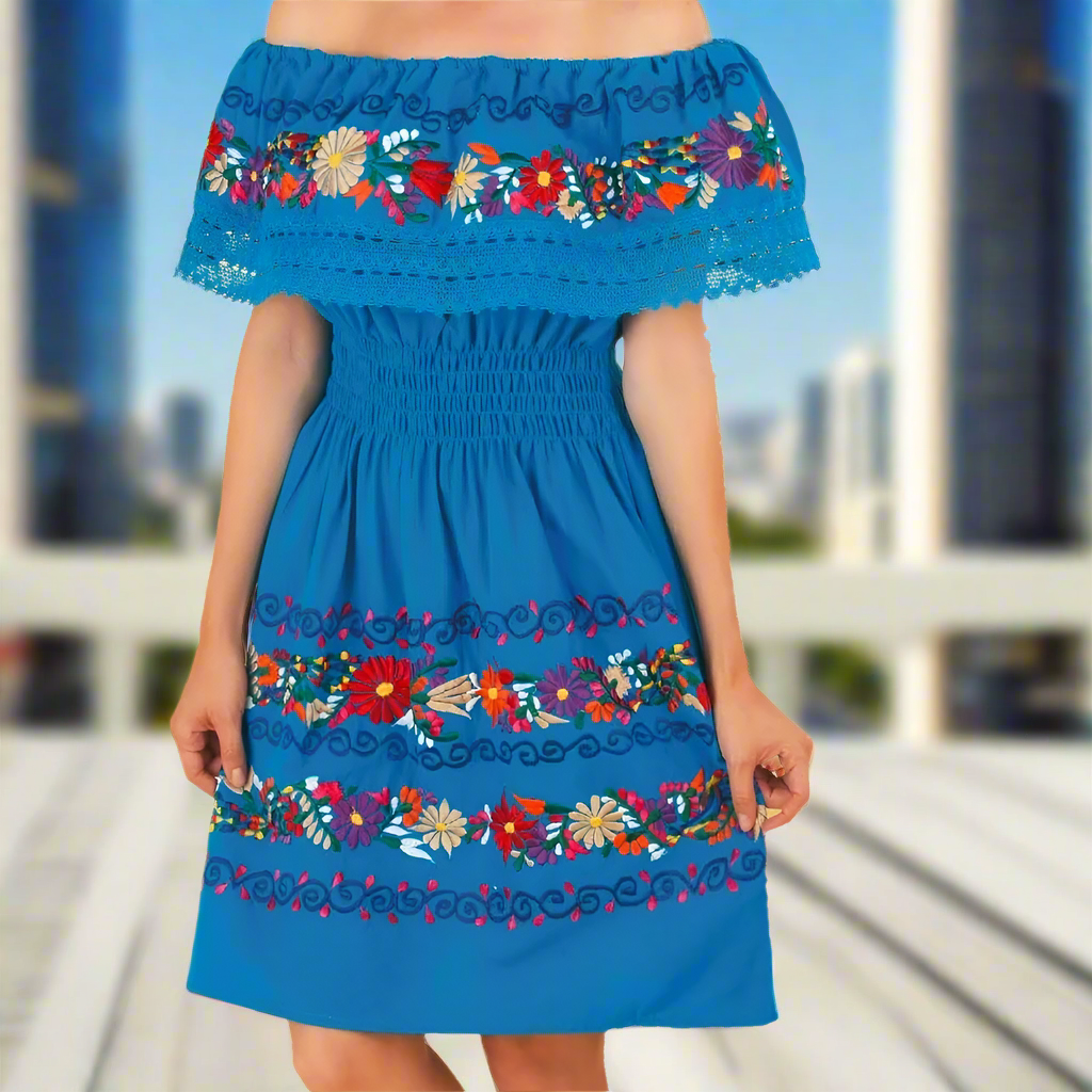 Vestido Bordado TM-77310 Embroidered Dress