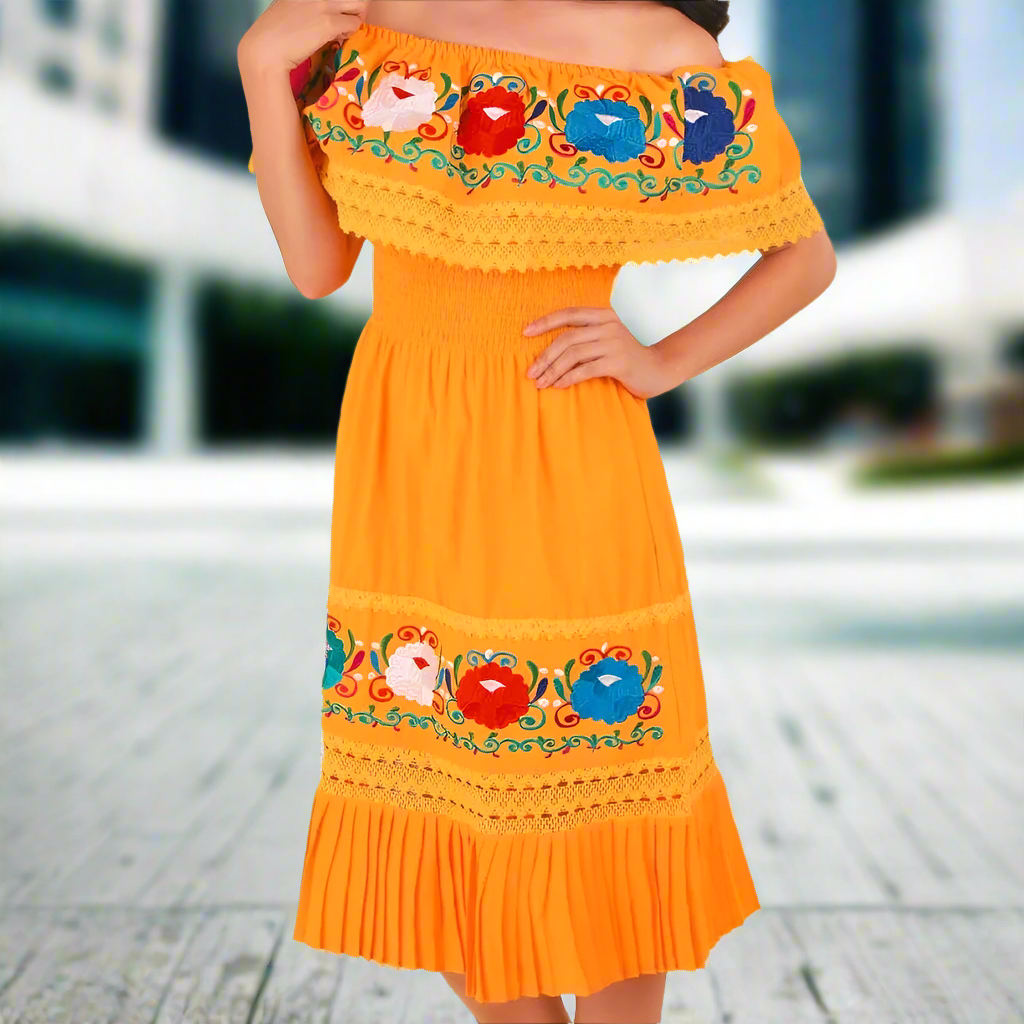 Vestido Bordado TM-77351 Embroidered Dress