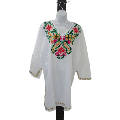 Vestido Bordado TM-SUT3858 Embroidered Dress White