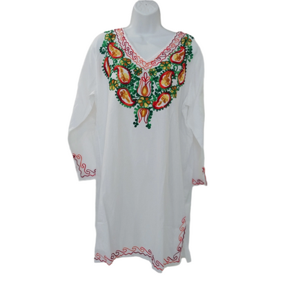 Vestido Bordado TM-SUT3864 Embroidered Dress White