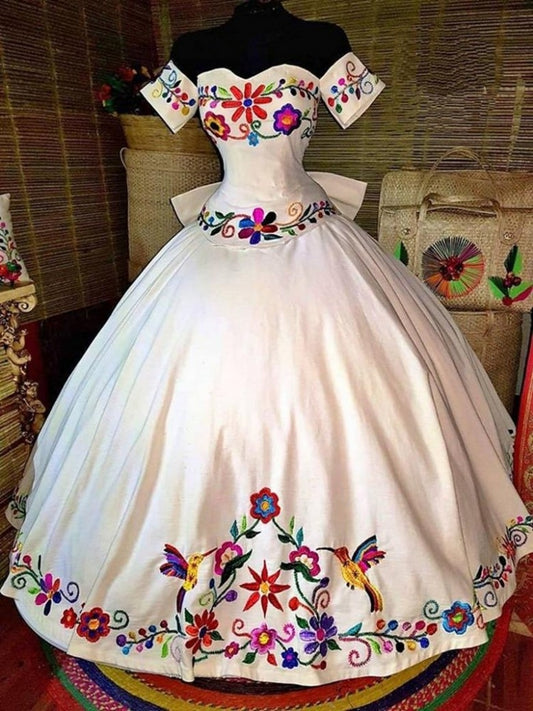 Vestido Bordado Mexicano