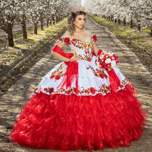Vestido Bordado Mexicano