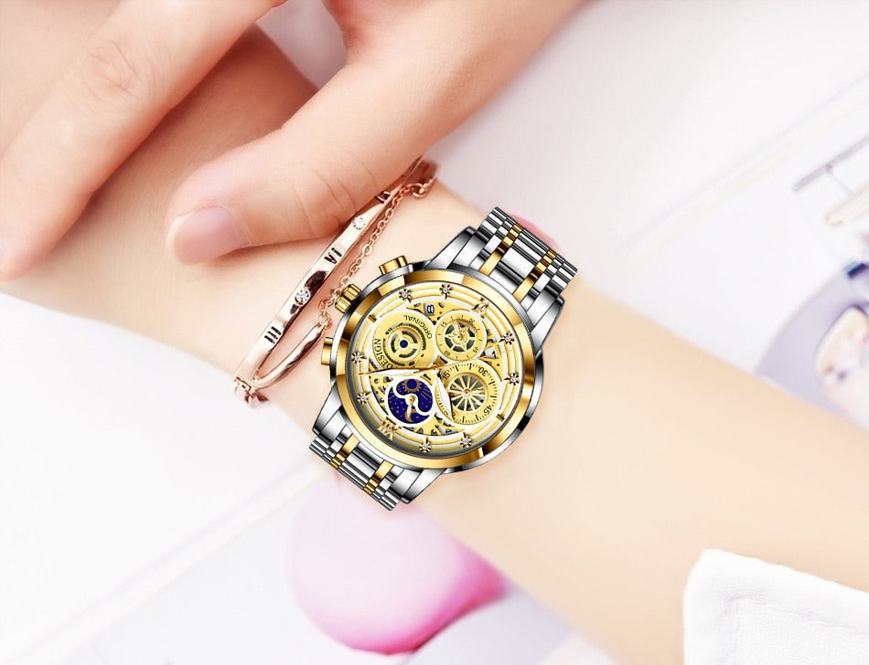 Watch Women Watches Ladies Creative Steel Women Bracelet Watches Female Waterproof Clock Reloj Femenino