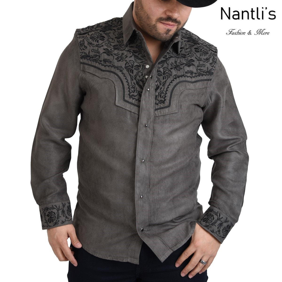 Camisa vaquera gris hombre on sale