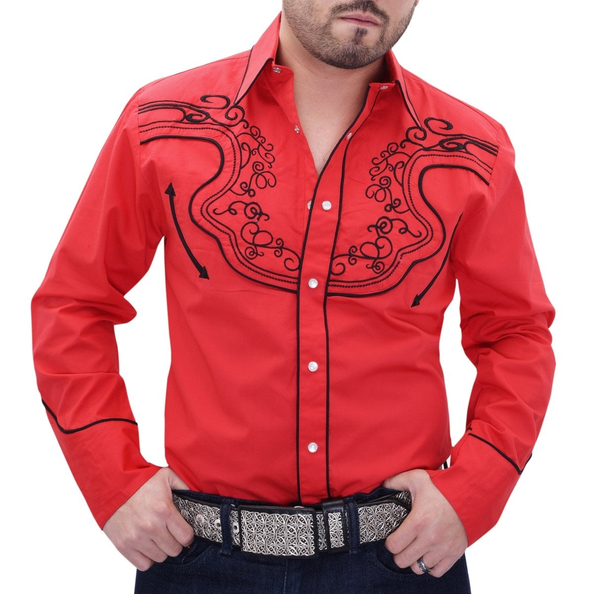 Camisa Vaquera para Hombre TM WD0960 Western Shirt